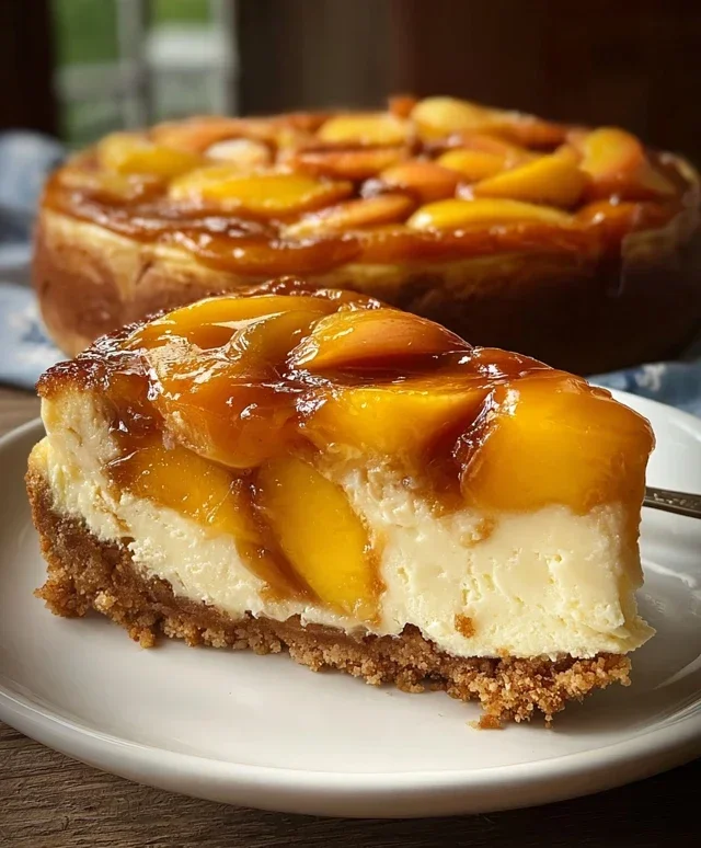 Peach Cobbler Cheesecake