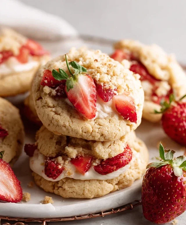Strawberry Shortcake Cookies
