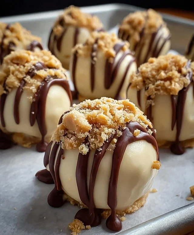 No-Bake Peanut Butter Cheesecake Balls