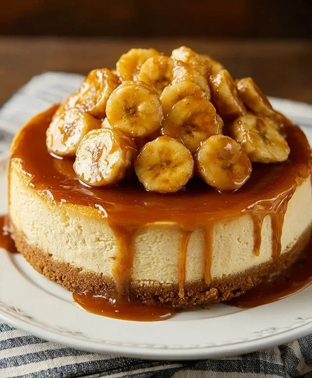 Bananas Foster Cheesecake