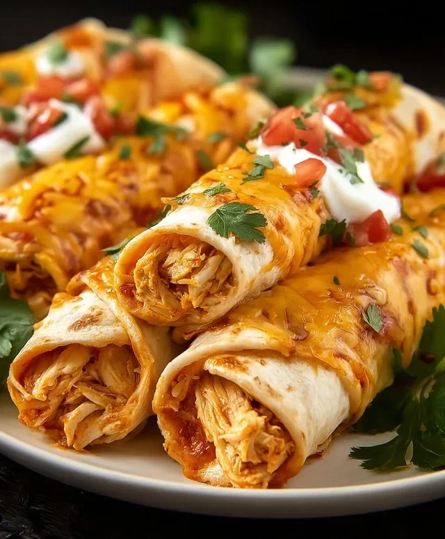 Chicken Enchilada Roll Ups